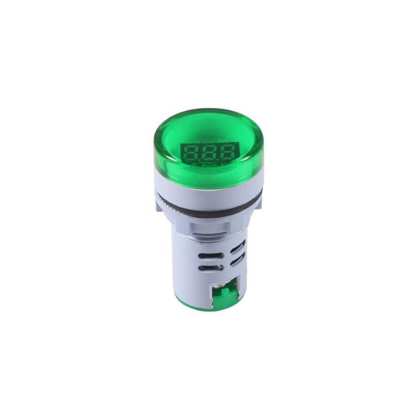 LED Digital Voltmeter Indicator Lamp Voltage Gauge Monitor,22mm,60-450VAC