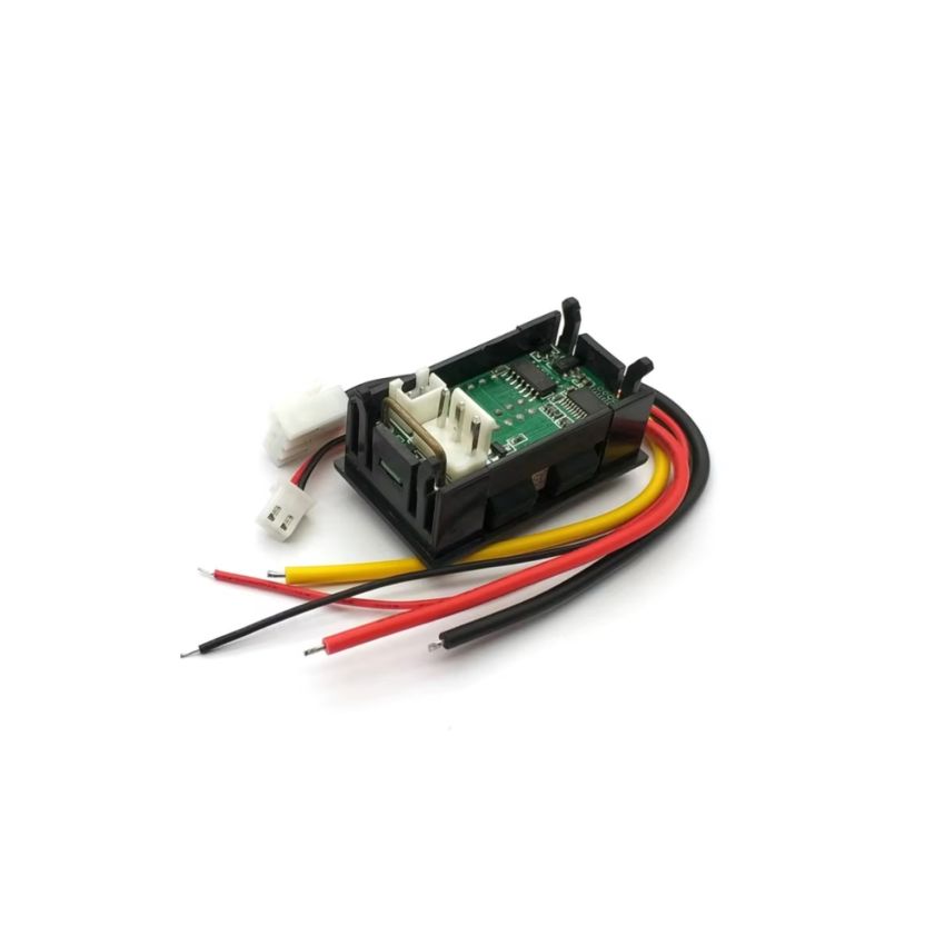 DC1-100V 10A Digital Voltmeter Ammeter, Voltage and Current Display, Black