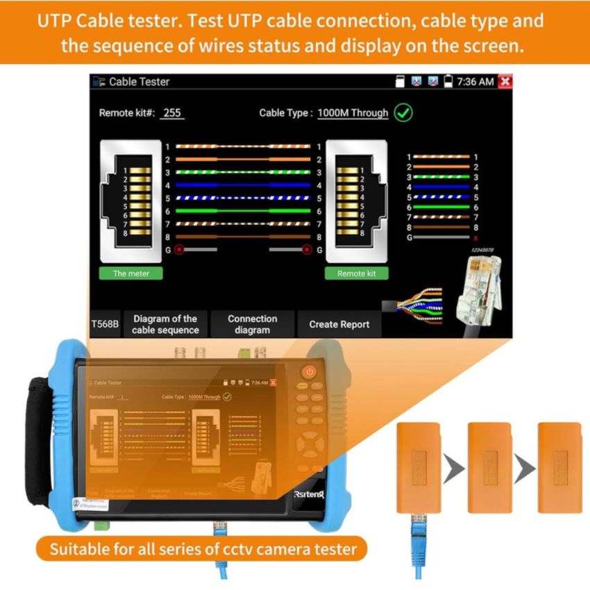 NO.225,UTP Cable Tester,Battery Powered