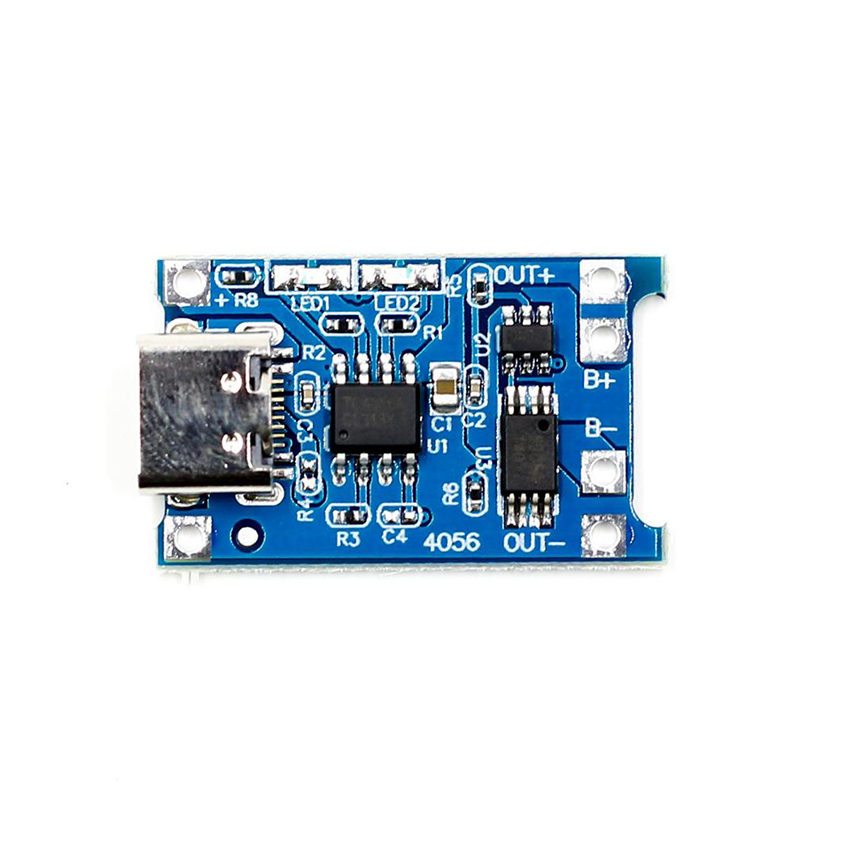 TP4056, Lithium Battery Charger Module Type-C Lithium Battery Charger Module, 1A