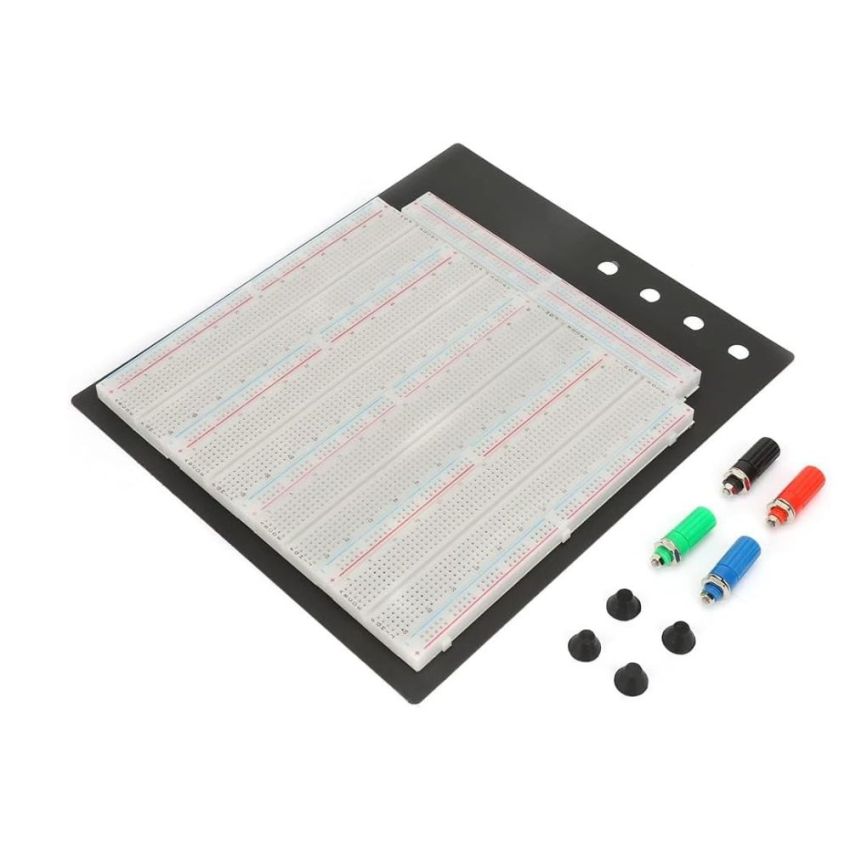 ZY-208, Solderless Breadboard with 3 Binding Posts for Electronic Circuit Prototyping