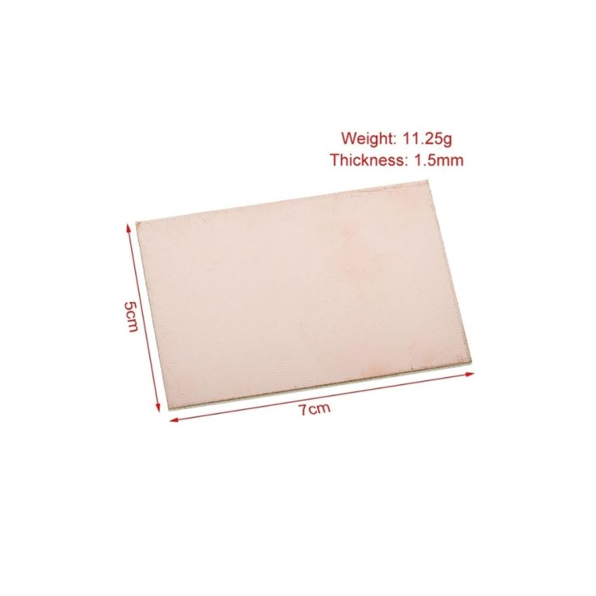 Copper Clad Laminate PCB Circuit Board,5x7cm,Single-Sided
