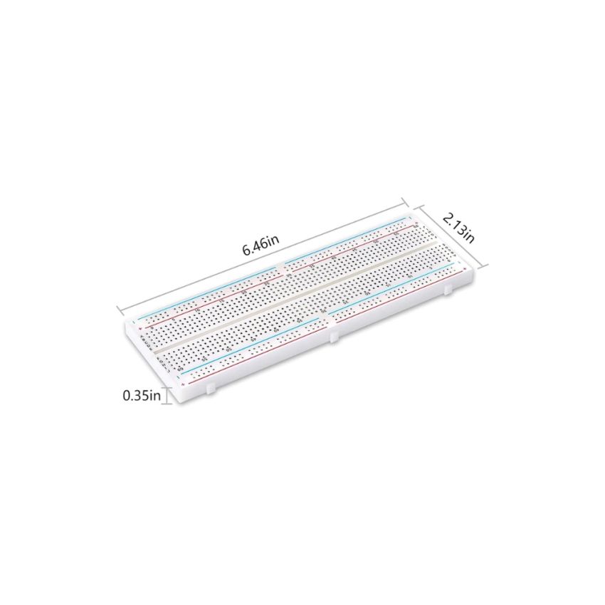 830-Point Solderless Breadboard Ideal for Arduino,Raspberry Pi,and Electronics Prototyping,3 Pieces