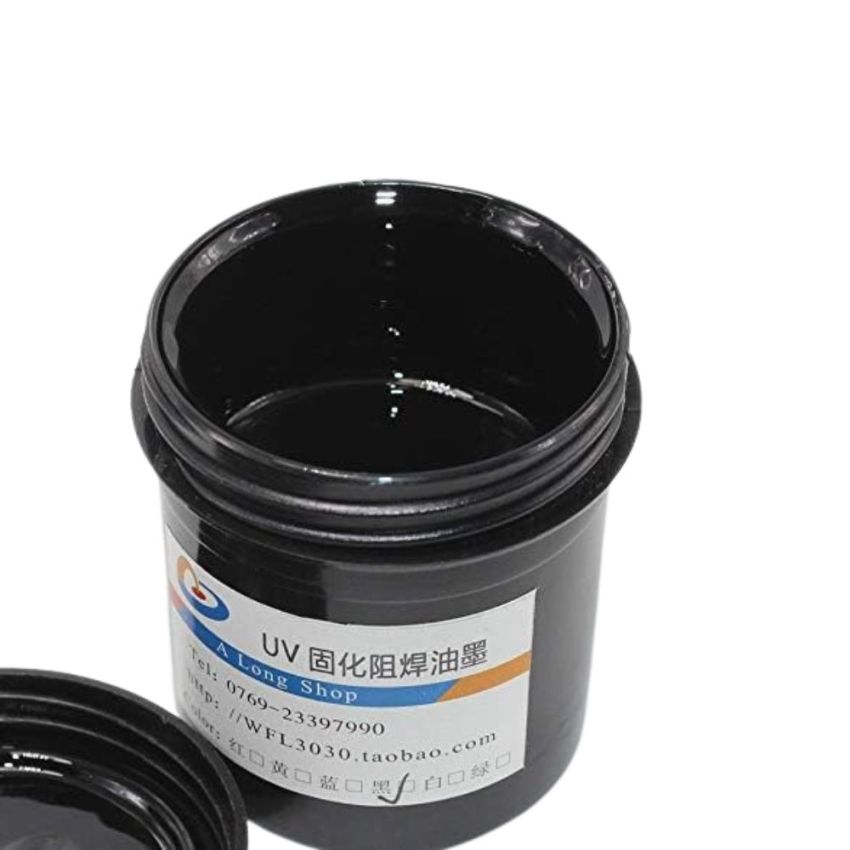 UV Curable Solder Mask PCB Ink, Black, 100g