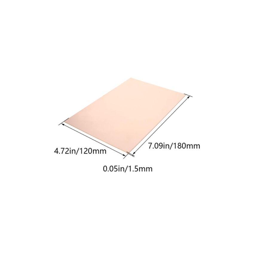 PCB Circuit Board,180x120mm,1.5mm,Single‐Sided