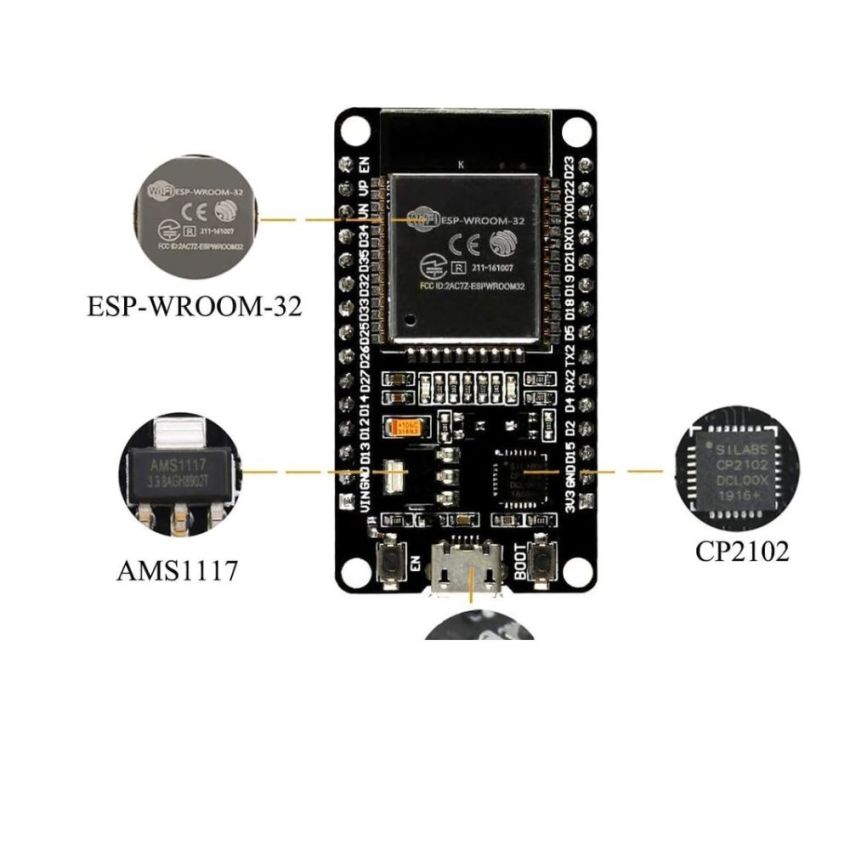 ESP8266 (ESP-32) Development Board WiFi,Bluetooth,4MB Flash, 2 Pieces