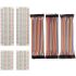 4 Pieces Breadboards Kit, 120 Pieces Jumper Wires for Arduino Proto Shield, Distribution Connecting Blocks