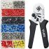 Ferrule Crimping Tool Kit,ID4,4 x OD6,3x20L,1200 Ferrules
