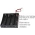 18650 4-Slot Battery Holder with Leads - 3.7V