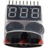 1-8S Lipo/Li-ion/Fe Battery Voltage Tester, 2-in-1 Low Voltage Buzzer Alarm