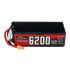 6s Li-Po Battery 60C, 6200mAh, 22.2V