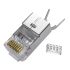RJ45,Shielded CAT6 Connector with Load Bar,8P8C
