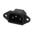 Chassis Panel Mount Plug (PIN),250V,10A,3-Pin