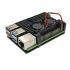 Raspberry Pi 4 Model B, Aluminum Case with Dual Cooling Fan, Metal Shell Black for RPI 4B