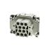 HARTING 09320103101 Han EE 10-Position Female Crimp Insert, 16A, 500V