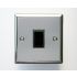 1 Gang 2 Way Switch, 10A, 230V AC, Chrome Plated