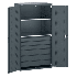 Techcraft Industrial Tools & Documentation Cabinet, Steel Locking Doors, 75 kg Drawers, 160 kg Shelves