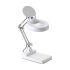 LT-86C,Adjustable Desktop Magnifying Glass Lamp,White,On/Off Switch, LED Lighting