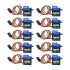 J-Deal 10x Pcs SG90 Micro Servo Motor 9G RC Robot Helicopter Airplane Boat Controls