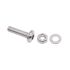 Stainless Steel Button Head Bolt with Washer Set and Nut,5mmx25mm