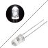 5mm Round White LED- Clear Lens, High-Brightness Indicator